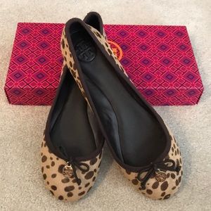 New Tory Burch Cheetah/ Coconut Size 8